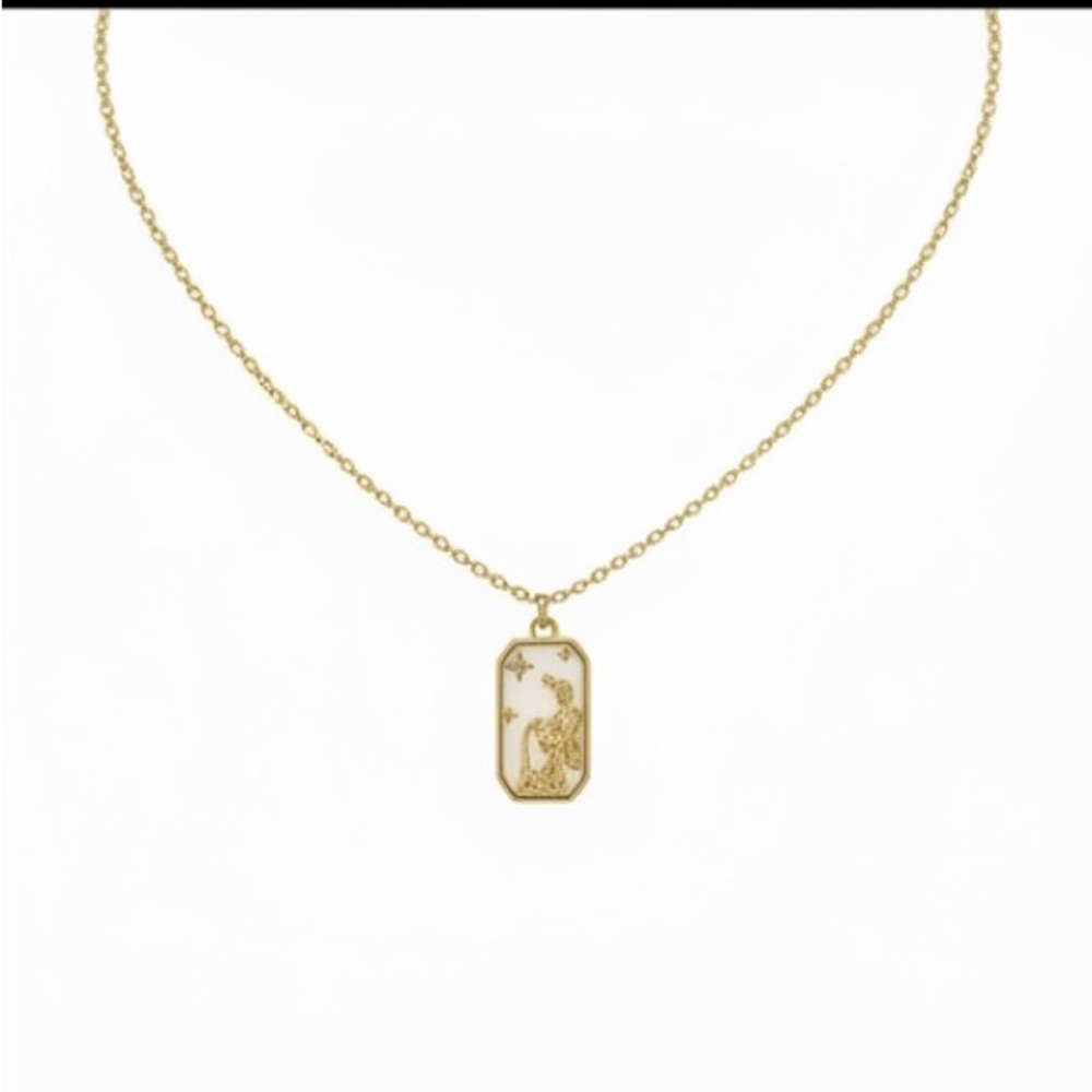 NWT You are Made of Magic Zodiac Aquarius Necklace 14K Gold Plated 16 -19 inches